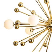 olcso Gömb-100 cm-es függesztett lámpás design csillár fém Sputnik galvanizált, modern északi stílus 220-240V