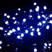 economico Plug in elettrico-elegante ricevimento di matrimonio festa luci a stringa set luci a stringa per esterni 100m 500 led bianco caldo rgb bianco natale festa di nozze decorazione vacanza spina ue spina uk 220-240v cavo