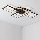 ieftine Lumini Reglabile-Plafoniera led cu 3 lumini de 105 cm aluminiu cu model geometric lumina liniara cu incasare stil modern finisaje vopsite reglabile lumini pentru sufragerie birou reglabile doar cu telecomanda