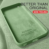 levne Pouzdra pro iPhone-telefon Carcasă Pro iPhone 15 Pro Max Plus iPhone 14 13 12 11 Pro Max Plus X XR XS Zadní kryt Pouzdro z tekutého silikonu Nárazuvzdorné Pevná barva Silikonový gel Silikon