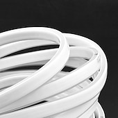 billiga LED-neonlampor-5m Flexibla LED-ljusslingor 900 lysdioder EL 12mm 1set Varmvit Vit Röd Vattentät Klippbar Party 12 V