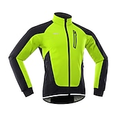 economico Giacche e gilet da uomo-Arsuxeo Per uomo Giacca da ciclismo Giacca in pile Inverno Tenere al caldo Antivento Fodera di vello Traspirante Bicicletta Giacca Giacche a vento Ciclismo da montagna Cicismo su strada Bici da città