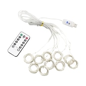 cheap USB String Lights-LED Curtain String Lights Flash Fairy Garland 3x1 3x2 3x3M 300 LEDS USB Remote Control for New Year Christmas Outdoor Wedding Home Window Docoration
