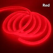 voordelige Neon LED-verlichting-5M Flexibele LED-verlichtingsstrips 600 LEDs EL 14mm 1 set Warm wit Wit Rood Waterbestendig Knipbaar Feest 220 V