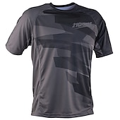 abordables Maillots pour hommes-Homme Maillot Velo Cyclisme Maillot de descente Manche Courte Hiver Noir Bleu Orange Vélo Maillot Résistant aux UV Respirable Séchage rapide Poche arrière Polyester Des sports Couleur unie Avec