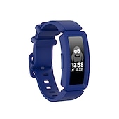 abordables Correas de reloj Fitbit-Ver Banda para Fitbit Ace 2 Silicona Reemplazo Correa con caso Suave Transpirable Correa Deportiva Pulsera