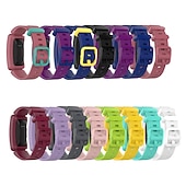 abordables Correas de reloj Fitbit-Ver Banda para Fitbit Ace 2 Silicona Reemplazo Correa con caso Suave Transpirable Correa Deportiva Pulsera