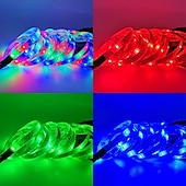 preiswerte Fernbedienung-smart rgb led strip light app control 15m 49ft 2835 smd 810 leds ir 24 key controller funktioniert mit alexa google 12v 3a adapter kit