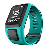 رخيصةأون عصابات الساعات الأخرى-حزام إلى TomTom Adventure Golfer 2, Runner Spark 3/2 Cardio+Music سيليكون إستبدال حزام مطاط متنفس عصابة الرياضة معصمه