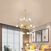olcso Gömb-100 cm-es függesztett lámpás design csillár fém Sputnik galvanizált, modern északi stílus 220-240V