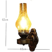 お買い得  壁取り付け用燭台-クリエイティブウォールランプウォール燭台ヴィンテージリビングルームベッドルームウォールライト110-120v220-240v 40 w / ce認定/ e26 / e27