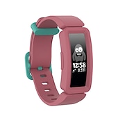 abordables Correas de reloj Fitbit-Ver Banda para Fitbit Ace 2 Silicona Reemplazo Correa con caso Suave Transpirable Correa Deportiva Pulsera