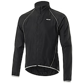 cheap Men&#039;s Jackets &amp; Gilets-Arsuxeo Men&#039;s Cycling Jacket Rain Jacket Winter Waterproof Windproof UV Protection Breathable Bike Jacket Windbreaker Mountain Bike MTB Road Bike Cycling City Bike Cycling Black Orange Green Bike Wear