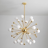 olcso Gömb-100 cm-es függesztett lámpás design csillár fém Sputnik galvanizált, modern északi stílus 220-240V