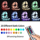 preiswerte Wasserdichte Streifenlichter-LED Lichtband LED-Streifen Lichter wasserdicht 2x5m RGB Tiktok Lichter 5050 smd 10mm Lichtsätze 300 LEDs mit 44key ir Controller 50w 12v 4a Netzteil Soft Light Strip Kit