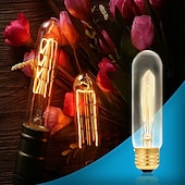 abordables Ampoules incandescentes-4pcs 40 W E26 / E27 T10 Jaune chaud 2200 k Ampoule incandescente Edison Vintage 220-240 V