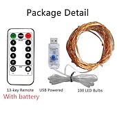 Недорогие Питание от USB-элегантный свадебный прием вечеринка 1 шт usb 10 м 100 светодиодов светодиодная гирлянда красочные водонепроницаемые светодиодные медные провода гирлянды праздничное освещение фея для рождественской