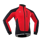 economico Giacche e gilet da uomo-Arsuxeo Per uomo Giacca da ciclismo Giacca in pile Inverno Tenere al caldo Antivento Fodera di vello Traspirante Bicicletta Giacca Giacche a vento Ciclismo da montagna Cicismo su strada Bici da città