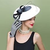cheap Fascinators-Women&#039;s Fascinators Pillbox Hat Cap Weddings Straw Fedora Vintage Sinamay Base Hats for Kentucky Tea Party Horse Race Ladies Day Headpiece dress to impress Race Day Dress