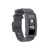 baratos Pulseiras de relógio Fitbit-Pulseira de Smartwatch Compatível com Fitbit Fitbit Inspire Inspire 2 / Inspire HR / Inspire Ace 2 Silicone Relógio inteligente Alça Elástico Ajustável Respirável Pulseira Esportiva Substituição