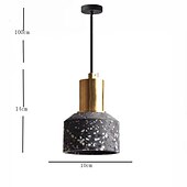 economico Luci Isola cucina-10 cm lanterna pendente design lampada a sospensione in metallo moderno 220-240v