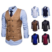 ieftine Costume pentru bărbați din anii 1920-Elegant Epocă klasické Mascaradă Γιλέκο Vestă Domn Kingsman Nași de Căsătorie Imprimare Costume de fancy Bărbați Halloween Carnaval Mascaradă Nuntă Invitat la nunta Evenimente / Petrecere Adulți Vestă