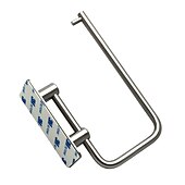 economico Set di accessori da bagno-il set di accessori per il bagno in acciaio inossidabile include portarotolo multifunzione e ganci per accappatoio 4 pezzi nero opaco senza punzonatura e argento spazzolato con adesivo a forte