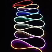 Χαμηλού Κόστους Neon LED Φώτα-Φώτα led 10m εύκαμπτες λωρίδες φωτός led 1200 led 1 σετ λευκό κόκκινο μπλε δημιουργικό φόντο τηλεόραση νέον ηλεκτροφωταύγεια σύρμα 220 v