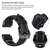 abordables Bracelets de montre Garmin-Bracelet cuir véritable QuickFit 22mm pour Garmin Fenix 7 6 5 Forerunner 955 Solar 945 935 Instinct 2 Epix Approach S62 S60 Marq Descent G1 Quatix 7