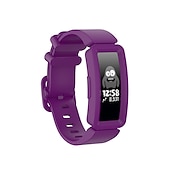 baratos Pulseiras de relógio Fitbit-Pulseira de Smartwatch Compatível com Fitbit Fitbit Inspire Inspire 2 / Inspire HR / Inspire Ace 2 Silicone Relógio inteligente Alça Elástico Ajustável Respirável Pulseira Esportiva Substituição