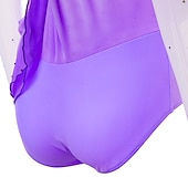 cheap Figure Skating Dresses-Figure Skating Dress Women's Girls' Ice Skating Dress Outfits Yan pink Golden yellow Violet Halo Dyeing Spandex Stretch Yarn Lace High Elasticity Professional Competition Skating Wear Handmade Fashion