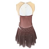 levne Šaty na krasobruslení-Šaty na bruslení Dámské Dívčí Buz Pateni Šaty Úbory Fialová Tmavě červená Prašná růže Spandex Lehce elastické Trénink Bruslařské oblečení Klasický Křišťál a napodobenina Bez rukávů Bruslen