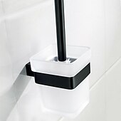 halpa Kylpyhuone tarvikesetti-wc-harjateline / pyyhepalkki / kylpyhuonevarustesarja luova / monitoimilaite / uusi muotoilu perinteinen / nykyaikainen metalli / ruostumaton teräs / lasit 4kpl - kylpyhuone seinälle