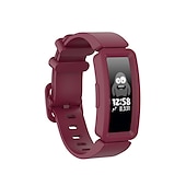 baratos Pulseiras de relógio Fitbit-Pulseira de Smartwatch Compatível com Fitbit Fitbit Inspire Inspire 2 / Inspire HR / Inspire Ace 2 Silicone Relógio inteligente Alça Elástico Ajustável Respirável Pulseira Esportiva Substituição
