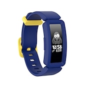 baratos Pulseiras de relógio Fitbit-Pulseira de Smartwatch Compatível com Fitbit Fitbit Inspire Inspire 2 / Inspire HR / Inspire Ace 2 Silicone Relógio inteligente Alça Elástico Ajustável Respirável Pulseira Esportiva Substituição