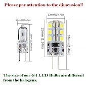 economico Luci LED bi-pin-10 pezzi ad alta luminosità g4 3w 24 smd 2835 260 lm bianco caldo / bianco freddo t lampadine decorative di mais ac / dc 12 v