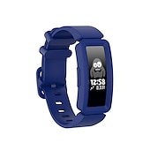 baratos Pulseiras de relógio Fitbit-Pulseira de Smartwatch Compatível com Fitbit Fitbit Inspire Inspire 2 / Inspire HR / Inspire Ace 2 Silicone Relógio inteligente Alça Elástico Ajustável Respirável Pulseira Esportiva Substituição