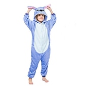 cheap Animal Costume-Kigurumi Pajamas Fancy Costume Onesie Costume Animal Cat Totoro Warm Comfy Kid's Unisex Boys and Girls Christmas Halloween Carnival Party Performance Homewear Dress Up