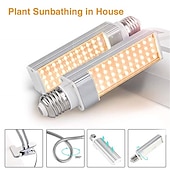 olcso Lámpák növénytermesztéshez-1db led üzem nő fények sunlike teljes spektrumát 45w e27 dual head rugalmas hattyúnyak üvegházhatású virág növény lámpa