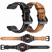 abordables Bracelets de montre Garmin-Bracelet cuir véritable QuickFit 22mm pour Garmin Fenix 7 6 5 Forerunner 955 Solar 945 935 Instinct 2 Epix Approach S62 S60 Marq Descent G1 Quatix 7