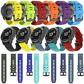 رخيصةأون عصابات ساعات Garmin-حزام إلى جارمين Fenix 7 Pro 6 5 Plus Epix Pro 47mm Approach S70 47mm S62 S60 Forerunner 955 255 945 745 Instinct 2 Marq Descent Quatix 22mm سيليكون إستبدال حزام Quick Fit 22 مللي متر عصابة الرياضة