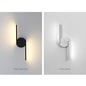 economico Lampade LED da parete-Lightinthebox Lampada Da Parete A Led Linea Nordica Bianco E Nero Personalità Creativa Lampada Da Parete Di Design Decorativa Led Camera Da Letto Comodino Moderno Corridoio