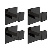 preiswerte Badezimmer-Zubehörset-Bad Zubehör-Set / Handtuchhalter / Kleiderhaken Neues Design / Selbstklebend / Multifunktion Moderne / Antike Edelstahl 4pcs - Bad Wandmontage