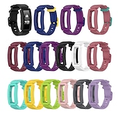 baratos Pulseiras de relógio Fitbit-Pulseira de Smartwatch Compatível com Fitbit Fitbit Inspire Inspire 2 / Inspire HR / Inspire Ace 2 Silicone Relógio inteligente Alça Elástico Ajustável Respirável Pulseira Esportiva Substituição