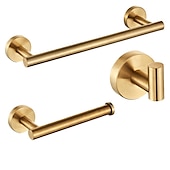 cheap Bathroom Accessory Set-Bathroom Accessory Set Include Towel Bar Toilet Paper Holder and Robe Hook New Design Stainless Steel Wall Mounted