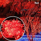 preiswerte Stecker Lichterketten-st. Patrick&#039;s Day Lights 10m flexible LED-Lichtleisten Lichtsets Lichterketten 100 LEDs 1pc warmweiß weiß rot Weihnachten Neujahr wasserdicht Party dekorativ 220-240 V 110-120 V