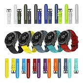 preiswerte Garmin-Uhrenarmbänder-Uhrenarmband für Garmin Fenix 7X Pro 6X 5X Plus Epix Pro 51mm Tactix 7 Amoled Instinct 2X Quatix Enduro Descent Mk2i Mk2 26mm Silikon Ersatz Gurt 26mm Sportarmband Armband