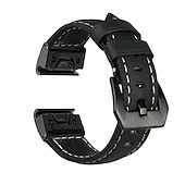 abordables Bracelets de montre Garmin-Bracelet cuir véritable QuickFit 22mm pour Garmin Fenix 7 6 5 Forerunner 955 Solar 945 935 Instinct 2 Epix Approach S62 S60 Marq Descent G1 Quatix 7