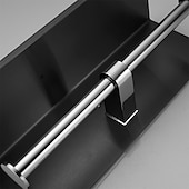 cheap Bathroom Accessory Set-Toilet Paper Holder Multifunction Stainless Steel Bathroom Shelf Double Rods Wall Mounted 1pc