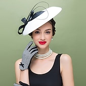 cheap Fascinators-Women&#039;s Fascinators Pillbox Hat Cap Weddings Straw Fedora Vintage Sinamay Base Hats for Kentucky Tea Party Horse Race Ladies Day Headpiece dress to impress Race Day Dress
